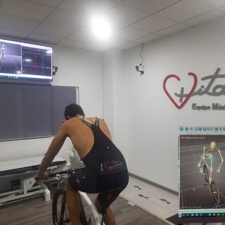 biomecánica de ciclismo 3D